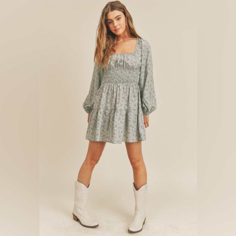NEW Long Sleeve Floral Dress